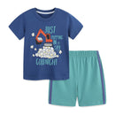 Little Boys Cartoon Excavator Print Summer Tracksuit childrensterritory