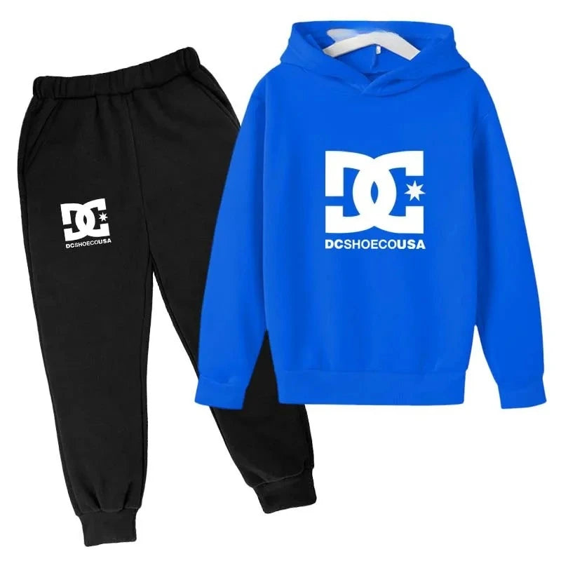Kids Boys Long Sleeves Hoodies + Pants 2Pcs Set