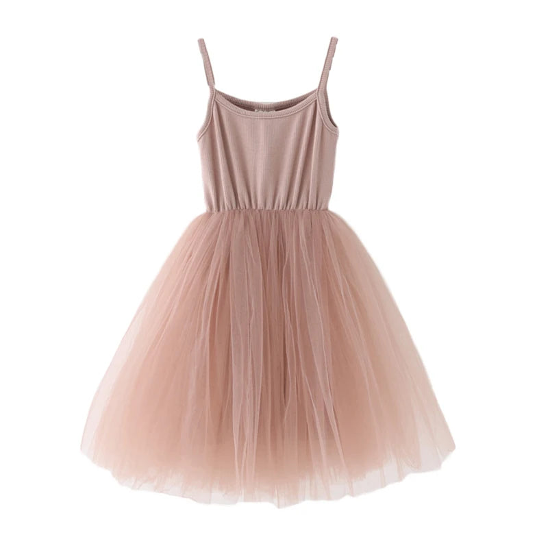 Sleeveless Puffy Cotton Tutu Dress For Baby Girls childrensterritory