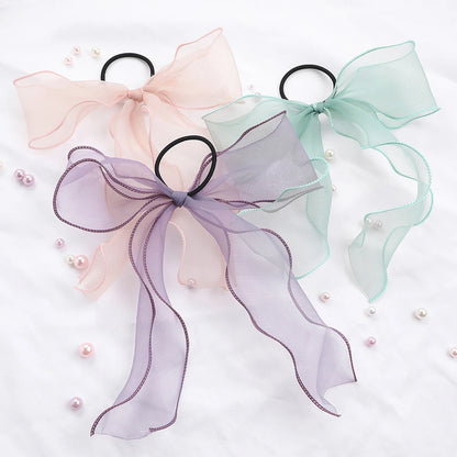 Lace Hair Rope Girls Streamer Elastic Hair Bands