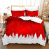 Snowflake Bells Pattern Christmas Duvet Cover Set for Kids Bed childrensterritory