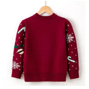 Long-Sleeve Winter Sweater with Christmas Print childrensterritory