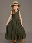 Kids Girls' Easy-to-Wear Cotton Summer Dress childrensterritory