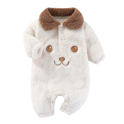 Newborn Baby Collar Design Soft Winter Bodysuit childrensterritory