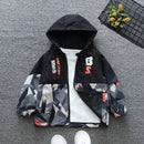 Kids Camouflage Printed Zipper Hooded Thin Jackets childrensterritory