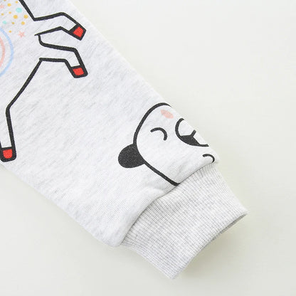 Little Girls Unicorns Design Cotton Hoodies for Autumn childrensterritory