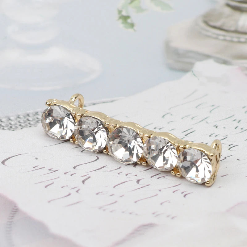 Pearl Shiny Rhinestone Sneaker Shoelace Clips for Girls childrensterritory