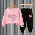 Heart Print 2 Pcs Warm Tracksuits for Kids childrensterritory