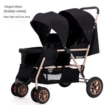 Lightweight Front &amp; Back Seats Baby Pushchair