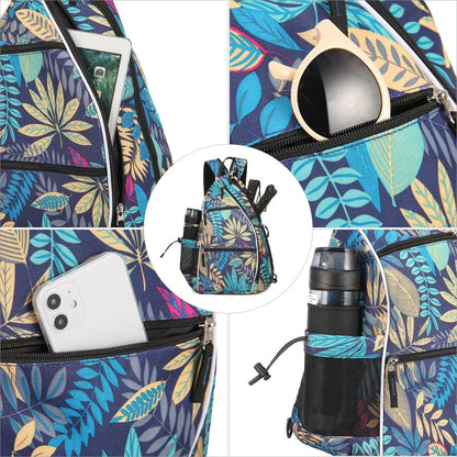 Adjustable Pickleball Tennis Backpack with Fence Hook childrensterritory
