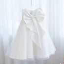 Lavender Scoop Neck Puff Girls Birthday Party Dresses