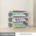 4/6/8-layer Shoe Organizer Stackable Canvas Rack for Home childrensterritory