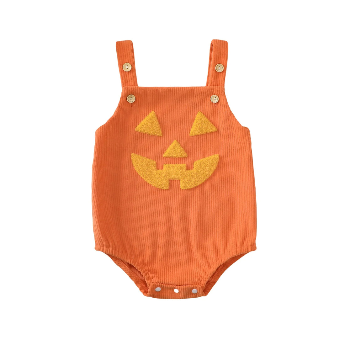 Baby Unisex Onesie of Pumpkin Design for Halloween