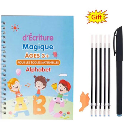 French Letter and Number Practice Copybook for Kids