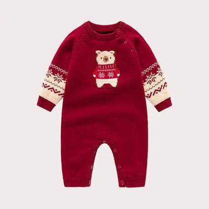 Baby Kids Cartoon Design Winter Bodysuit childrensterritory