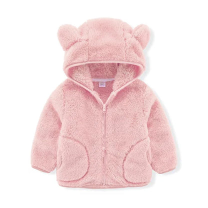 Toddler Boys Girls Warm Fleece Colorful Hoodies Jackets childrensterritory