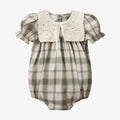 Kids' Grid and Floral Design Family Matching Cotton Clothes Sets childrensterritory