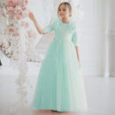Tulle Flower Girl Dresses With Bow For Wedding Birthday