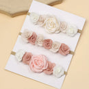 Flower Design Baby Girl Elastic Headband 3Pcs/Set childrensterritory