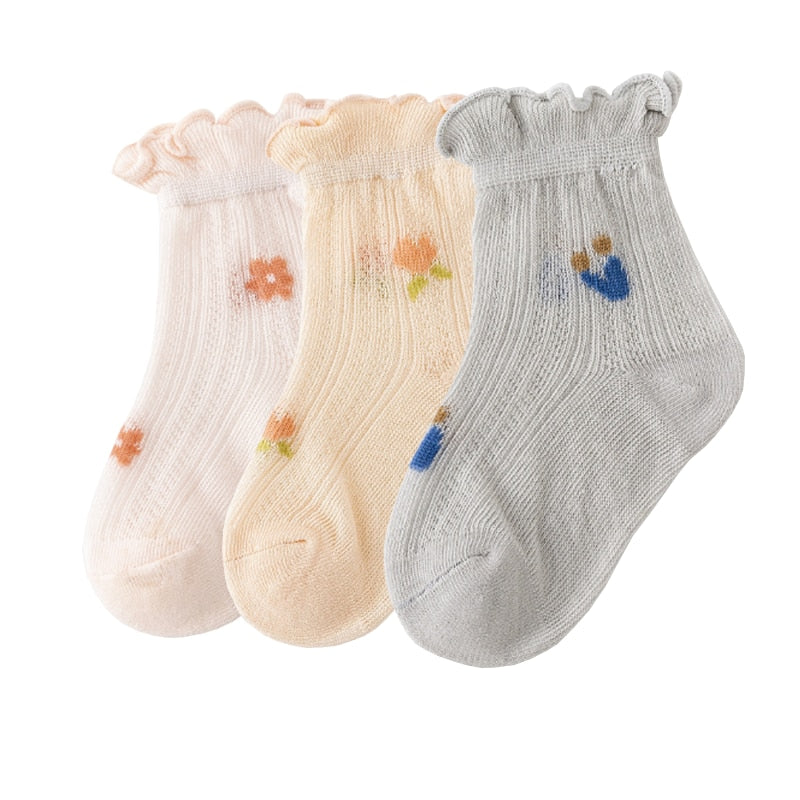 3Pair/lot New Thin Casual Baby/Toddler Summer Socks childrensterritory