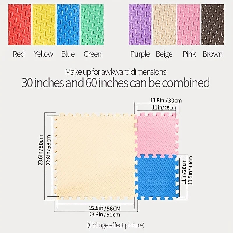 30*30cm Non-Slip Thick Sports Gym Mat/Floor Mats childrensterritory