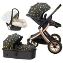 Two-Way Foldable Lightweight Infant Stroller with Car Seat childrensterritory