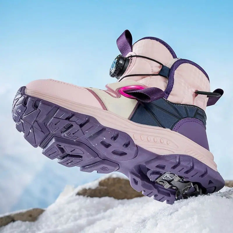 Boys Waterproof Antislip Thickened Ice Claws Boots childrensterritory