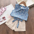 Little Girls Sleeveless Vest & Shorts 2Pcs/Sets for Summer childrensterritory
