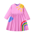 Cartoon Animals Embroidery Kids Girls Princess Frocks childrensterritory