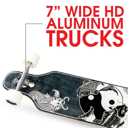 Maple Deck Black White Skateboard 70mm Wheels childrensterritory