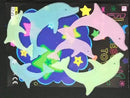 Glow in the dark Cartoon Butterfly Stars Wall Decals childrensterritory