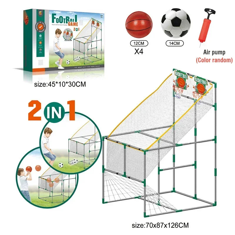 Kids Two Player Large Basketball Hoop Shooting Toys