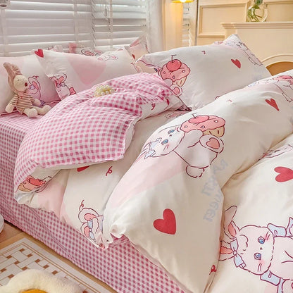 Soft &amp; Breathable Cartoon Print Kids Bedsheets childrensterritory