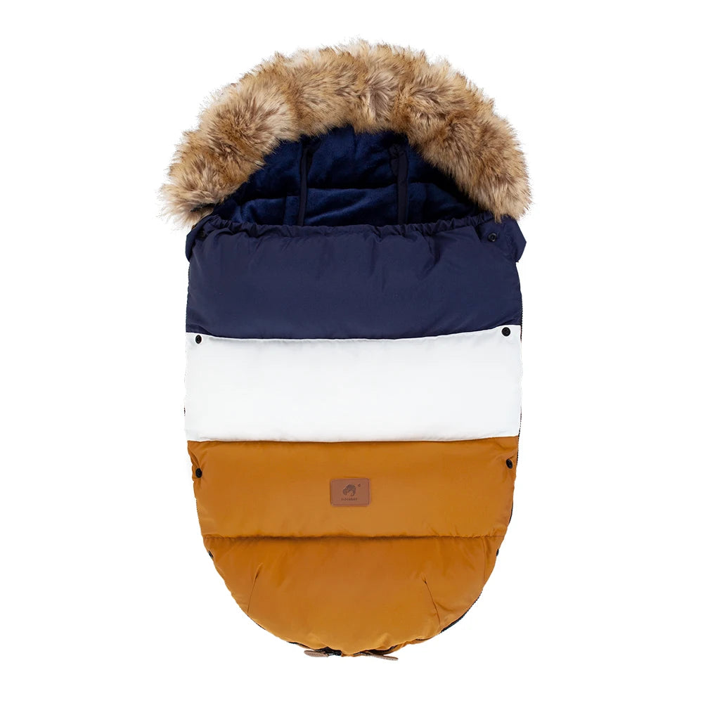 Thick Fur Collar Warm Cocoon Baby Envelope