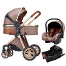 Luxury 3-in-1 High Landscape Baby Pushchair childrensterritory