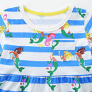 Kids Girls Cartoon Mermaid Design Summer Dress childrensterritory