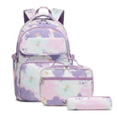 Tie-dye Print Waterproof School Bags Set of 3 for Teenage Girls