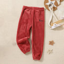 Kids Soft and Comfortable Fabric Solid Color Winter Pants childrensterritory