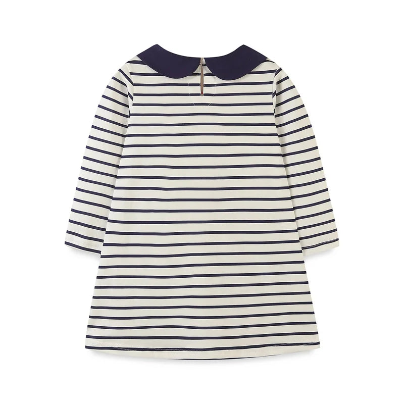 Kids Girls Floral and Striped Print Full Length Dresses childrensterritory