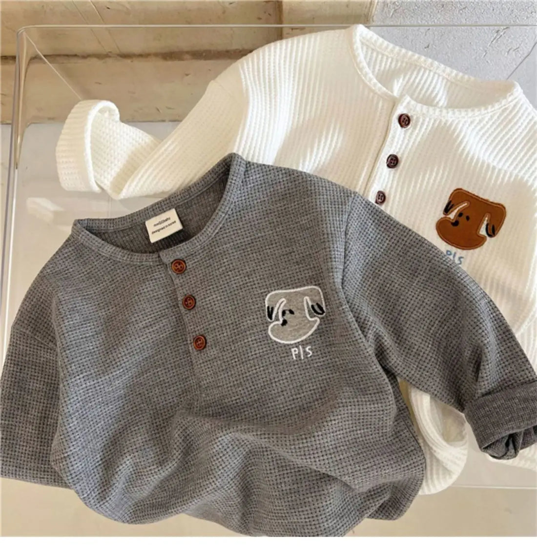 Kids Cartoon Design Long Sleeves Winter T-Shirts childrensterritory
