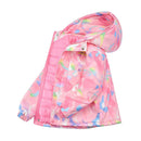 Girls Camouflage Design Down Cotton Hooded Jackets childrensterritory