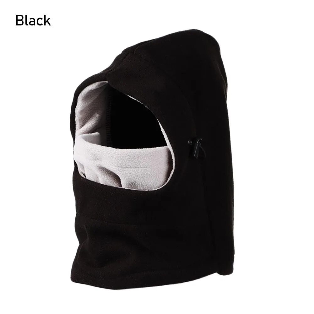 Kids Warm Knitted Plus Fleece Beanie with Face Cover childrensterritory