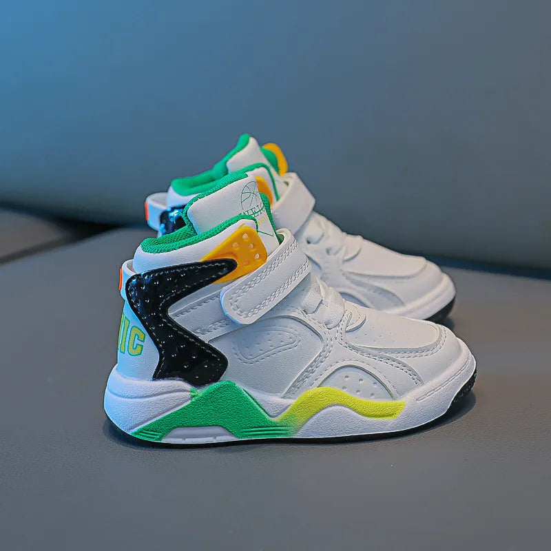 Kids Girls Boys Hig-top Breathable Basketball Sport Shoes childrensterritory