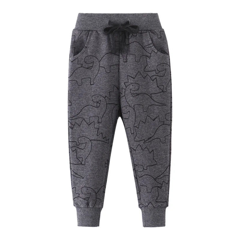 Kids Boys Full Length Animals Print Sweatpants