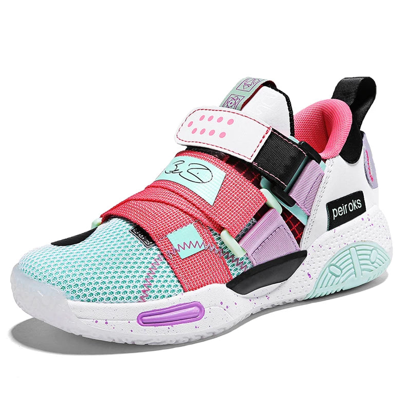 Kids Lightweight Running Velcro Design Sports Sneakers childrensterritory