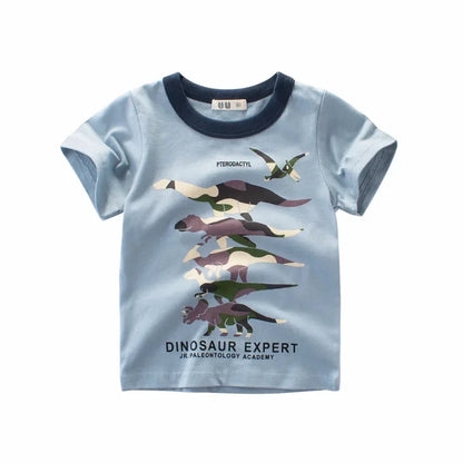 Cartoon Design Soft Cotton Summer Tees/T-shirts for Kids childrensterritory