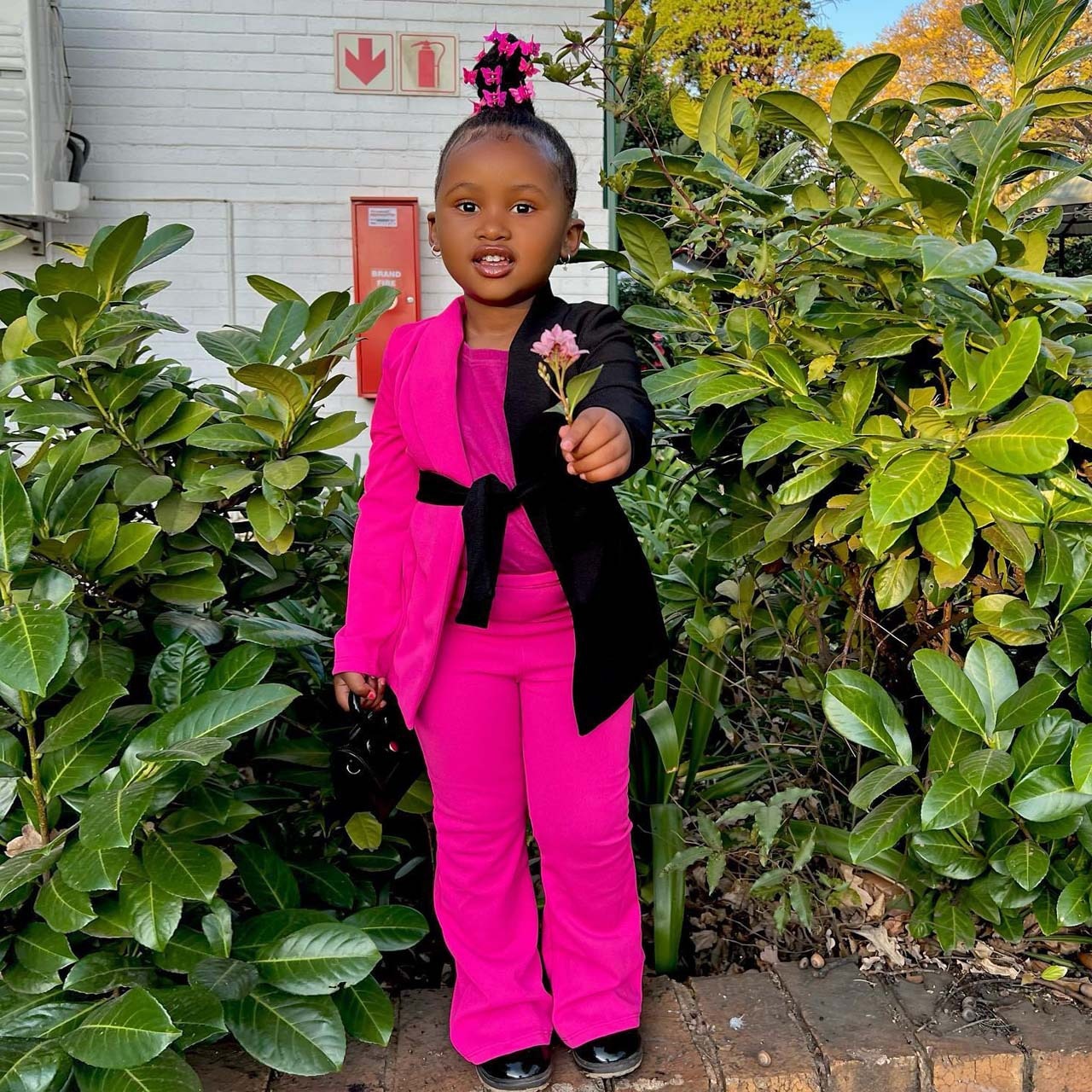 Kids Girls Colorblock Blazer + Pants Fashion Clothes Sets childrensterritory