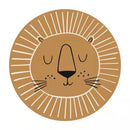Lion Cartoon Design Round Shape Play Mat for Living Room, Bedroom childrensterritory