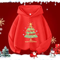 Kids’ Long-Sleeve Christmas-Print Hoodie Sweater