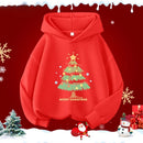 Kids’ Long-Sleeve Christmas-Print Hoodie Sweater